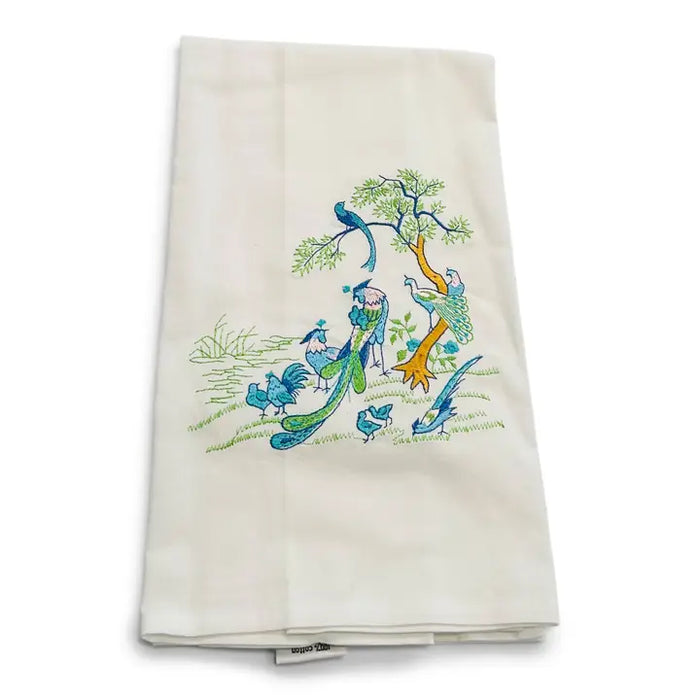 Fancy Feathers Tea Towel