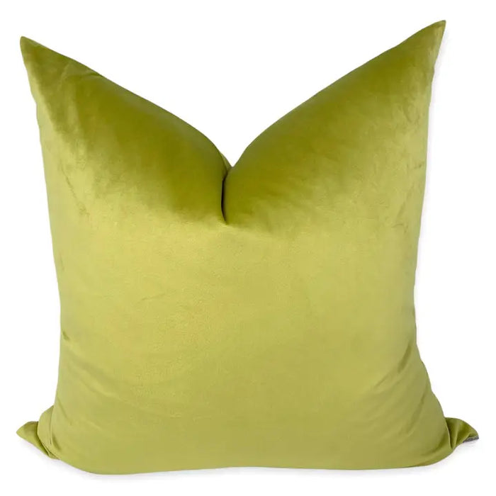 Wasabi Velvet Pillow