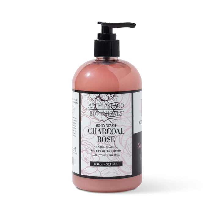 Charcoal Rose Body Wash 17oz.