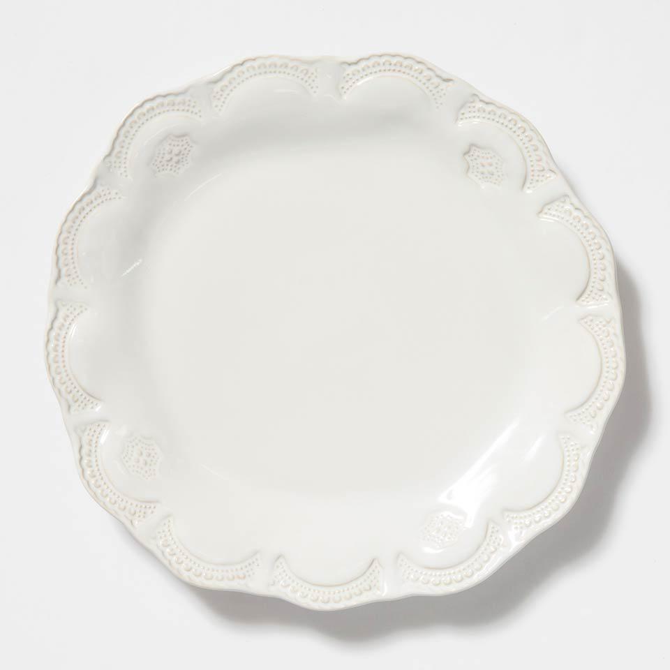 VIETRI Incanto Stone White Lace Dinner Plate