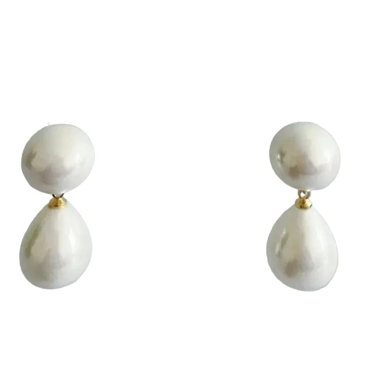 Teardrop Pearl Earrings