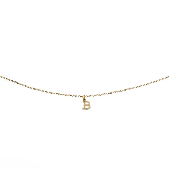 Waterproof Gold Dainty Initial Necklace