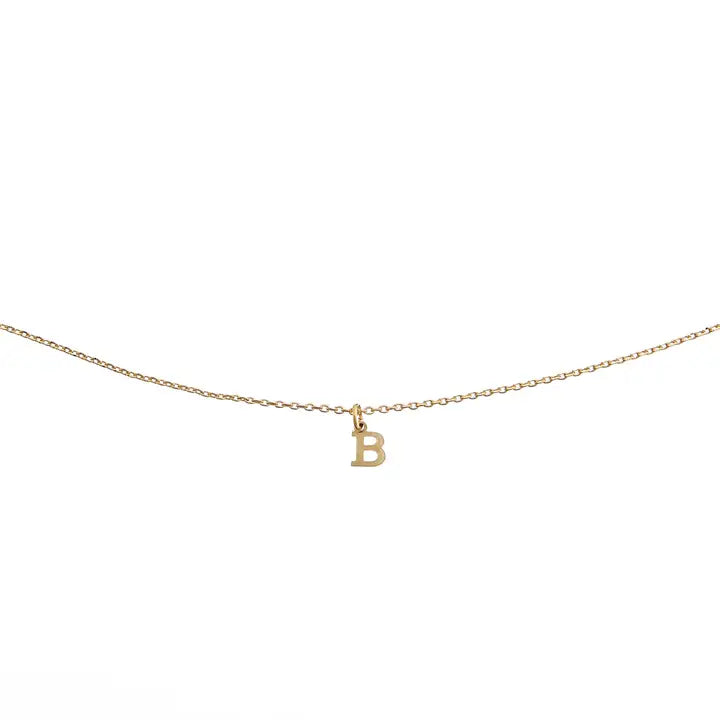 Waterproof Gold Dainty Initial Necklace