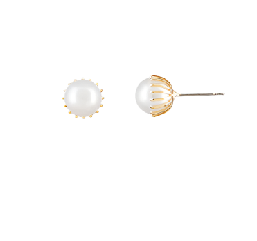 Round Pearl Studs