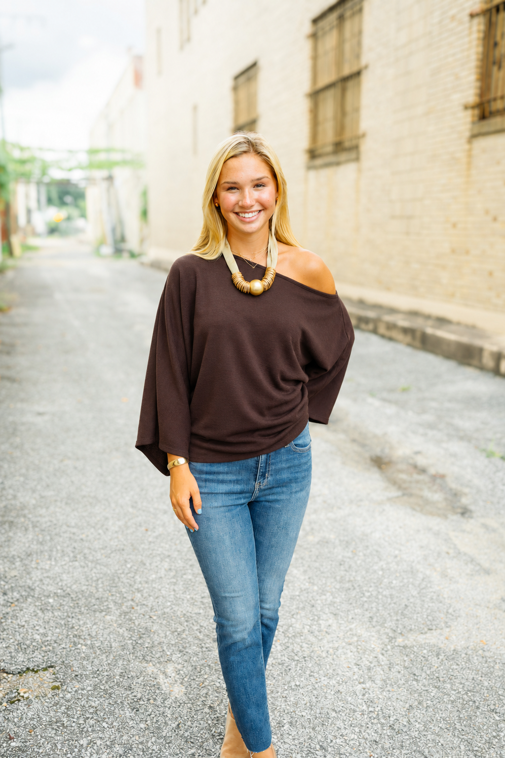 The Finna Sweater in Brown
