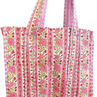 Ophelia Pink Floral Tote