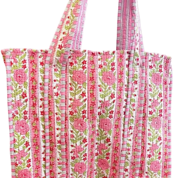 Ophelia Pink Floral Tote