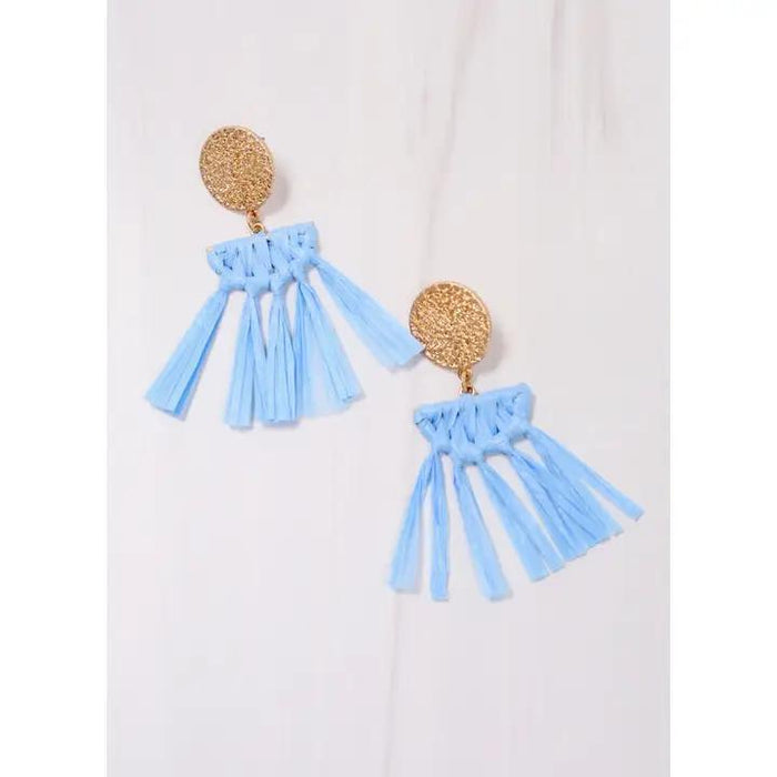 Sherbrooke Wrapped Drop Earring Light Blue