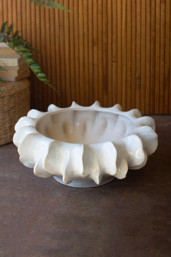 White Ceramic Compote