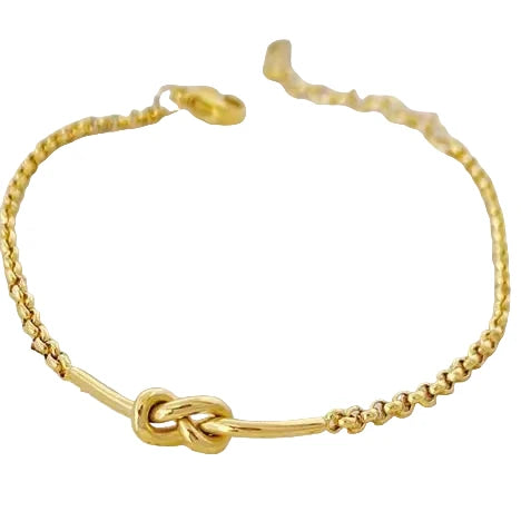 Titanium Steel Non-Tarnish Knot Bracelet