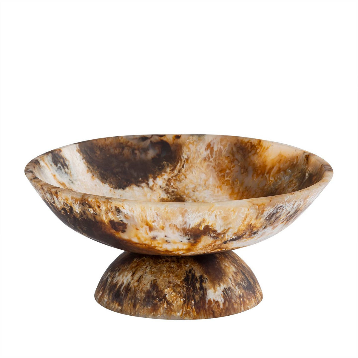 Footed Tortoise Resin Bowl
