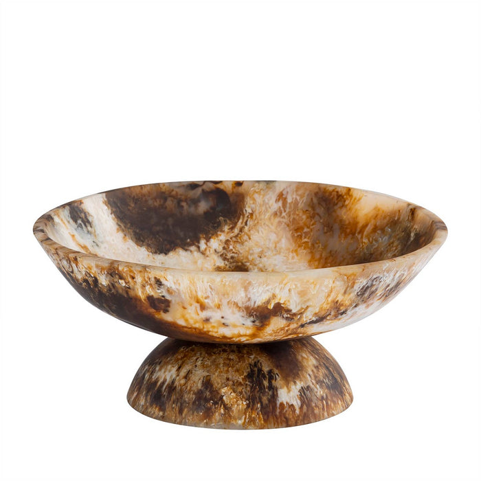 Footed Tortoise Resin Bowl