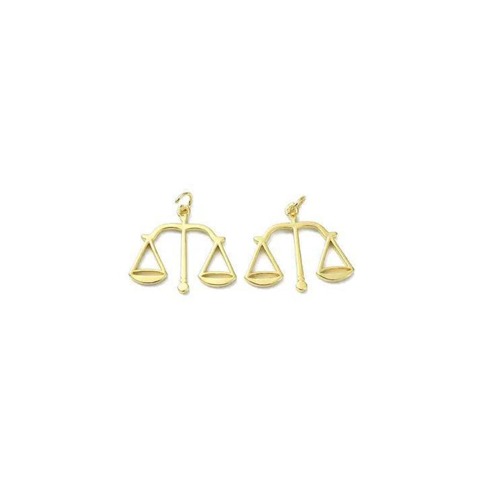 Gold Scales of Justice Charm