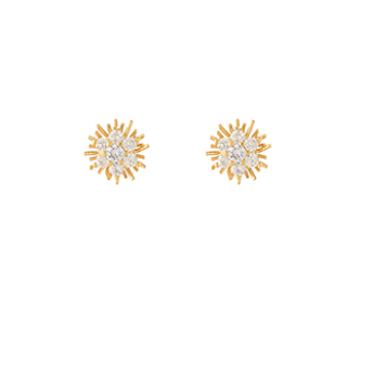 Starburst CZ Studs