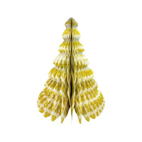 Brushstrokes Citrine 12" Round Edge Honeycomb Christmas Tree