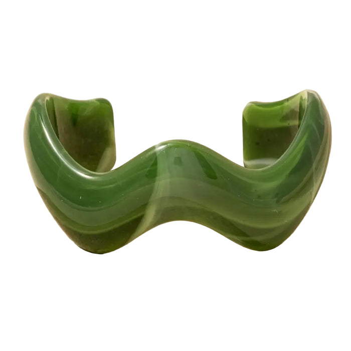 Wavy Marble Resin Cuff Bracelet