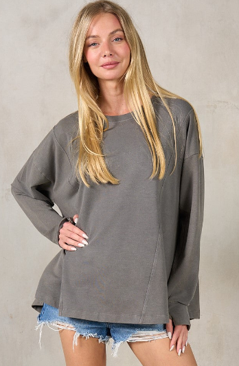 The Liza Sweatshirt in Grey