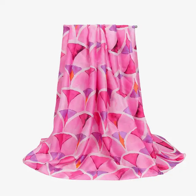 Satin-Like Lightweight Printed Scarf