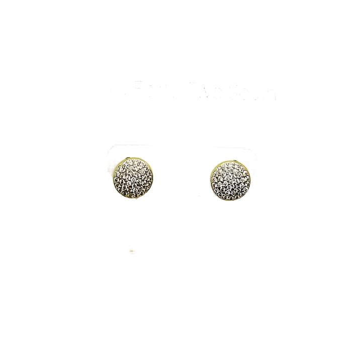 9mm Pave Stud Earrings