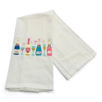 Champagne Bottles Tea Towel