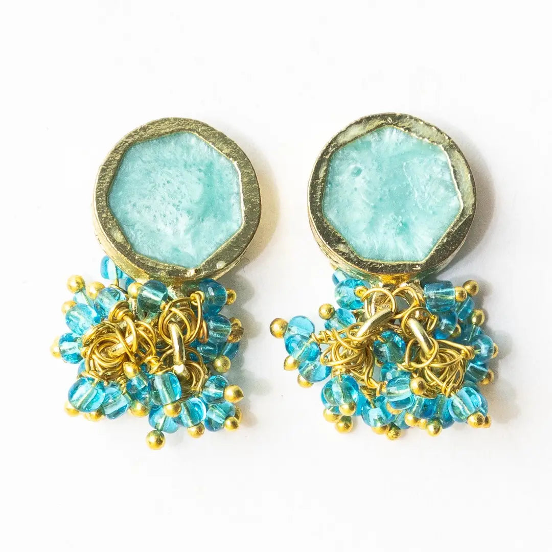 Kimberly Enamel Earring Turquoise