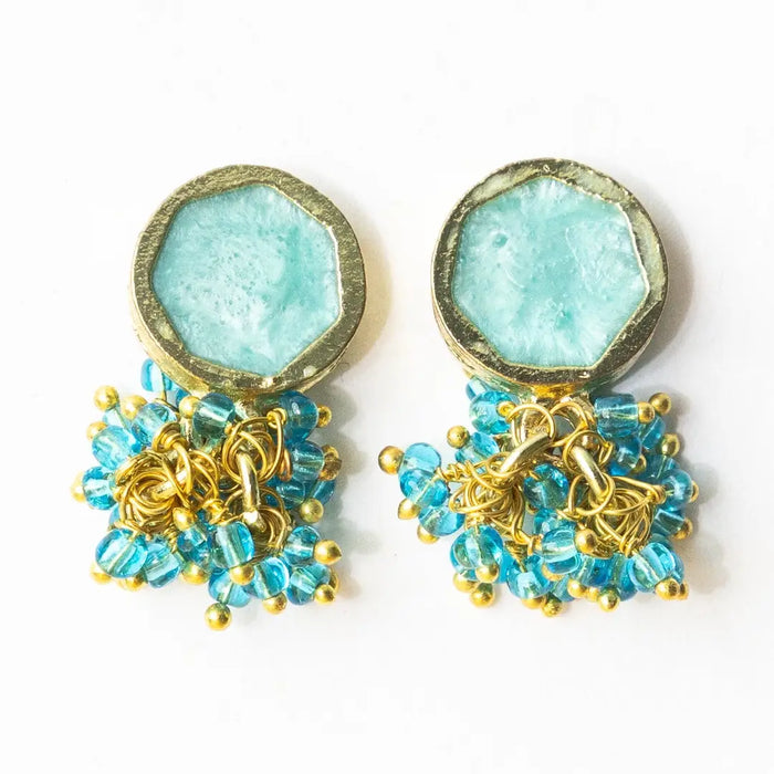 Kimberly Enamel Earring Turquoise