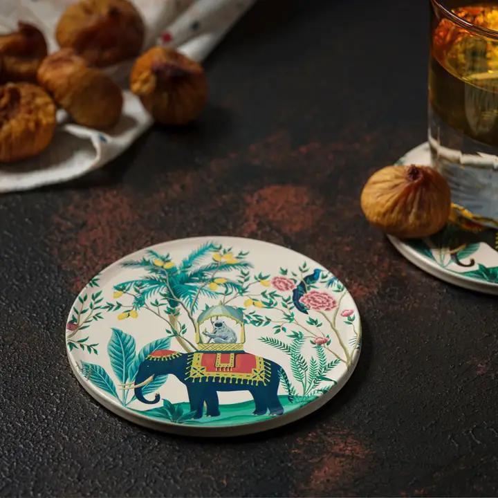 Turkish Coaster-Elephant Set of 4