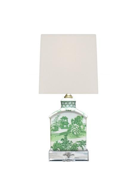 Green Chinoiserie Mini Lamp