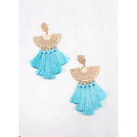 Colvin Tassel Drop Earring Turquoise