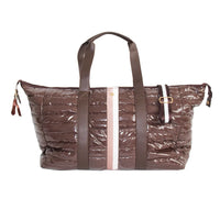 The Cassie Weekender Puffer Duffle Bag Cocoa