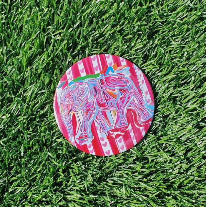 Elephant Gameday Button 3"