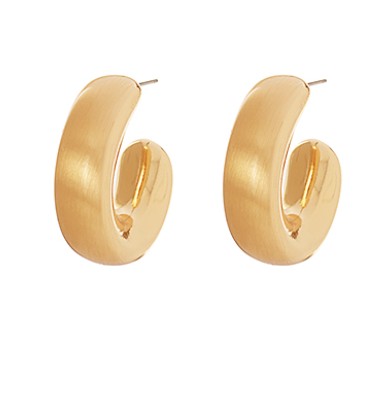 U Shape High Polished Metal Hoops