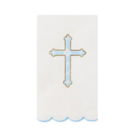 Sky Blue Cross Guest Towels