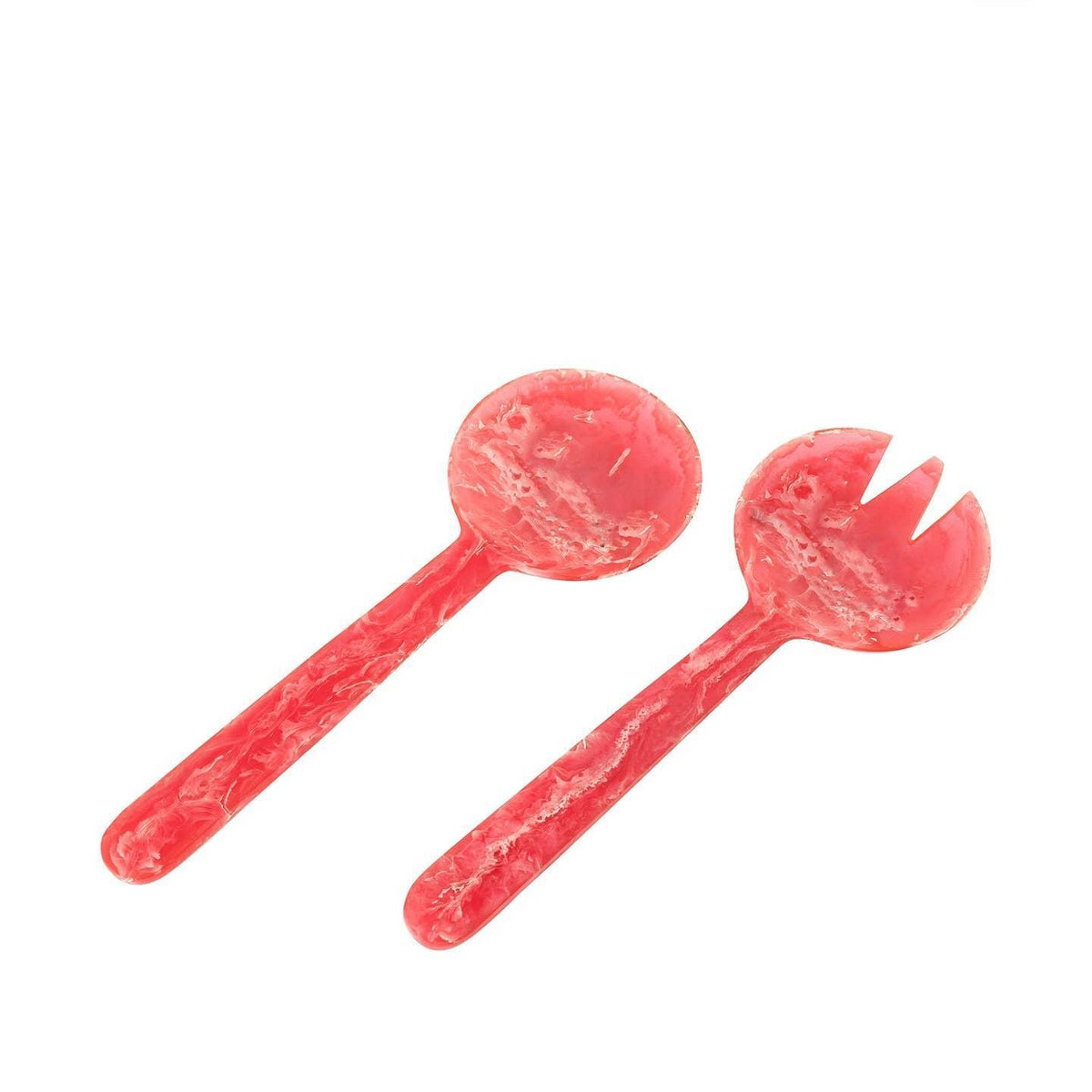 Pink Resin Salad Servers