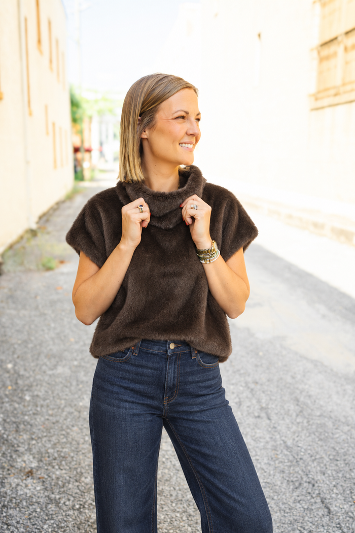 The Studio 54 Top in Brown