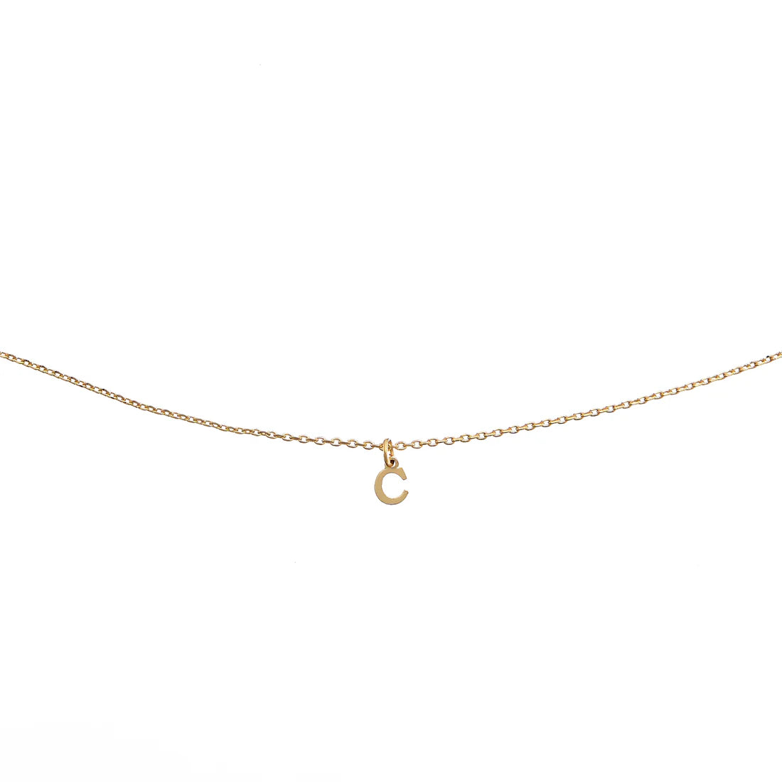 Waterproof Gold Dainty Initial Necklace