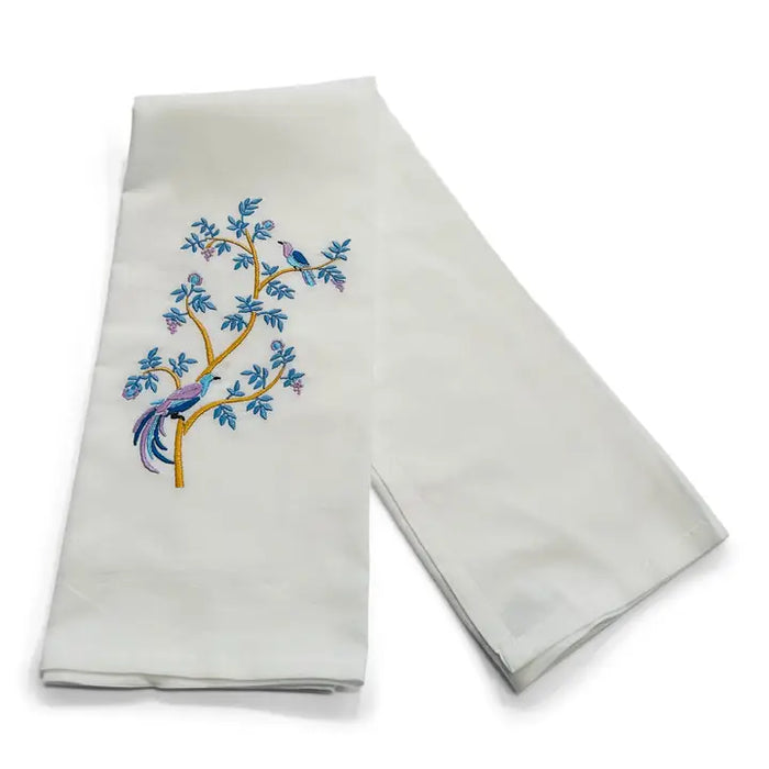 Two Chantilly Birds Tea Towel