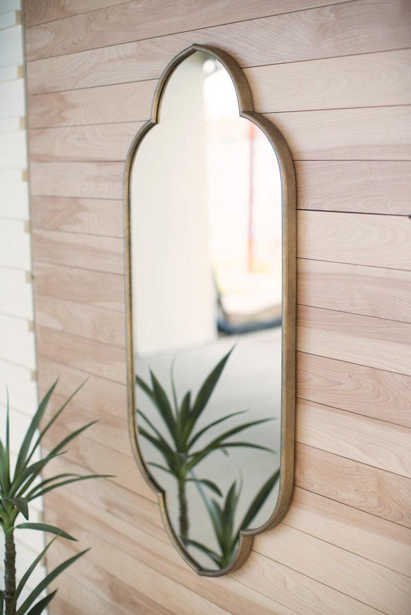 Gold Metal Framed Mirror