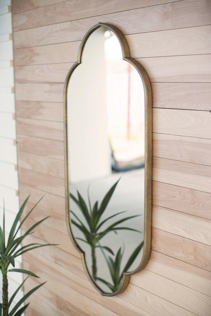 Gold Metal Framed Mirror