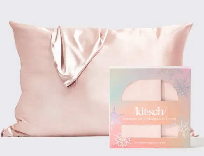 Holiday Standard Pillowcase 2pc - Blush