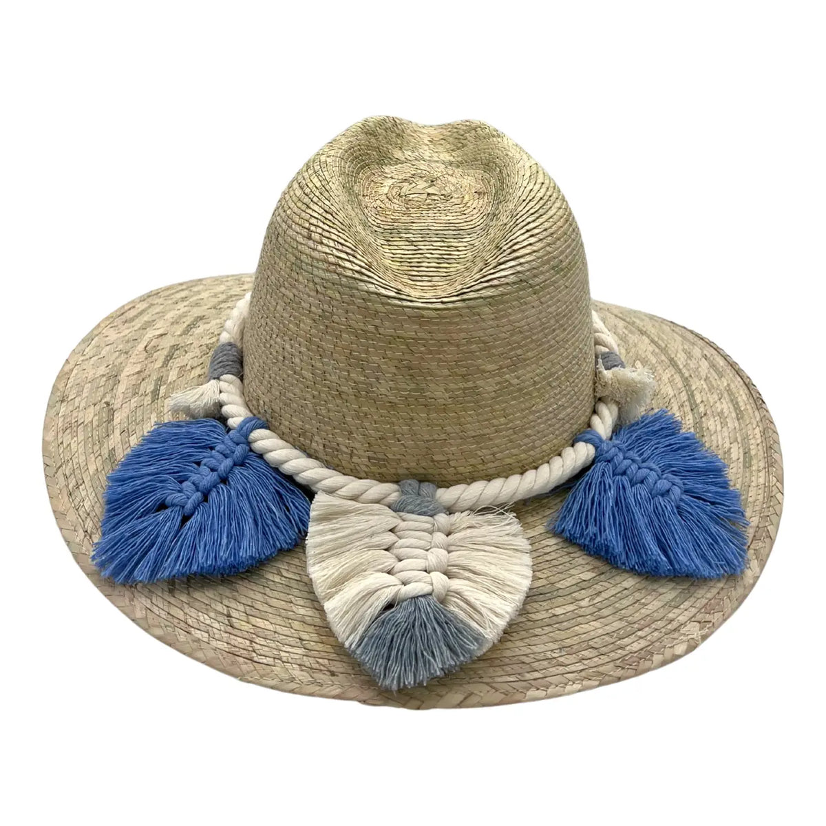 Indiana Palm Hat - Leaves Macrame Band
