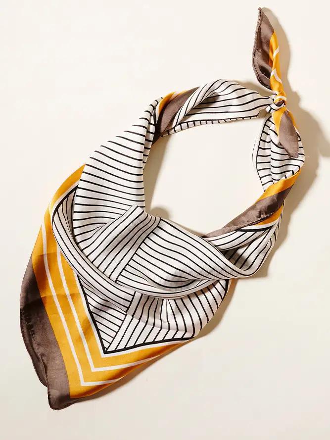 Stripe Pattern Scarf