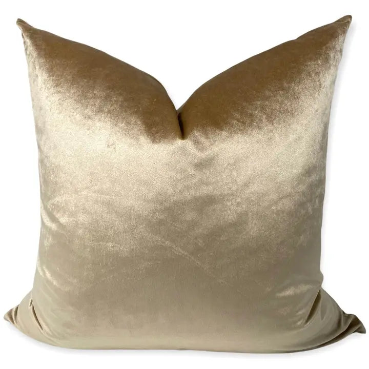 Champagne Luxe Velvet Pillow