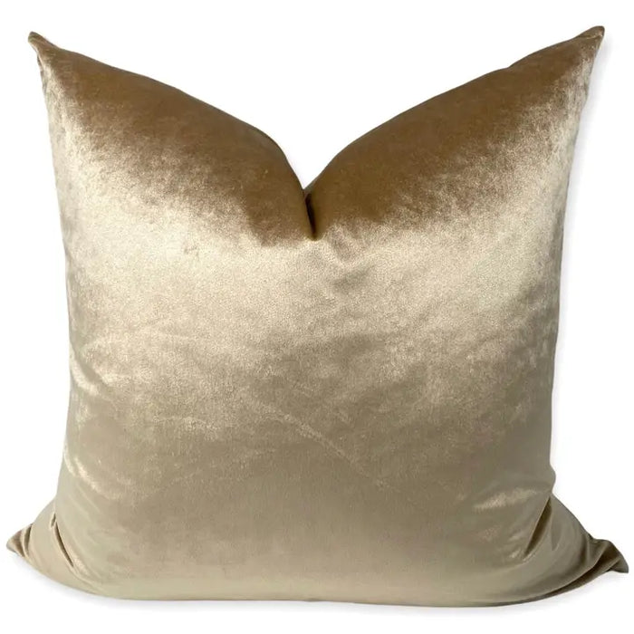 Champagne Luxe Velvet Pillow