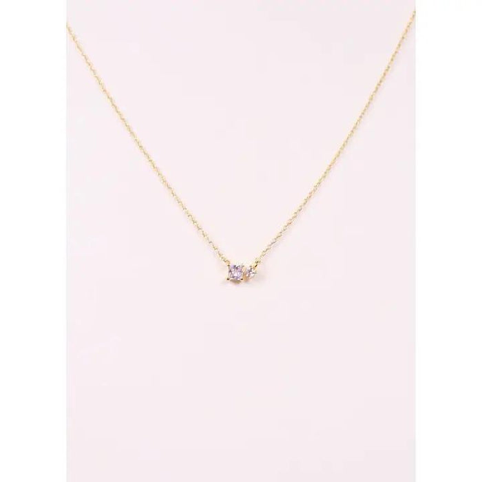 Affleck Cz Necklace Gold