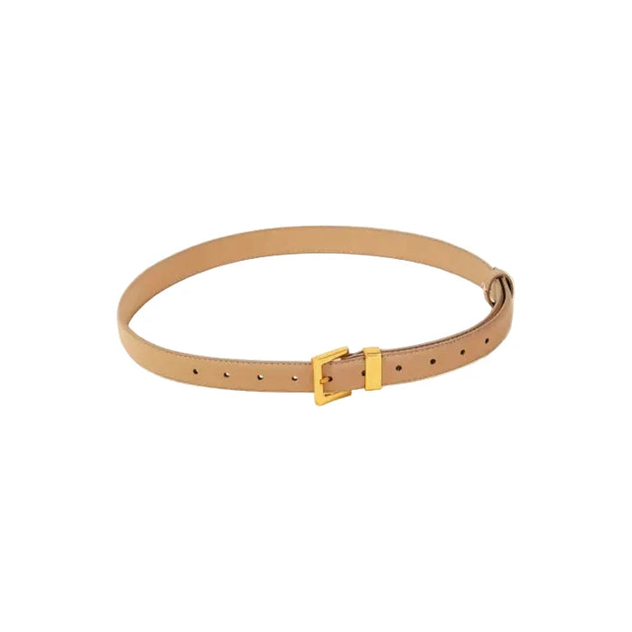 Leather Square Buckle Belt