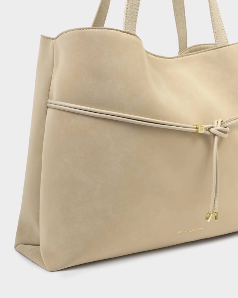 KL Lori Suedette Tote in Desert Sand