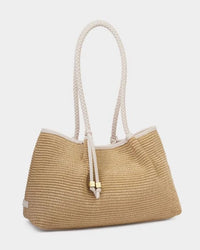 KL Nova Raffia Small Shoulder Tote