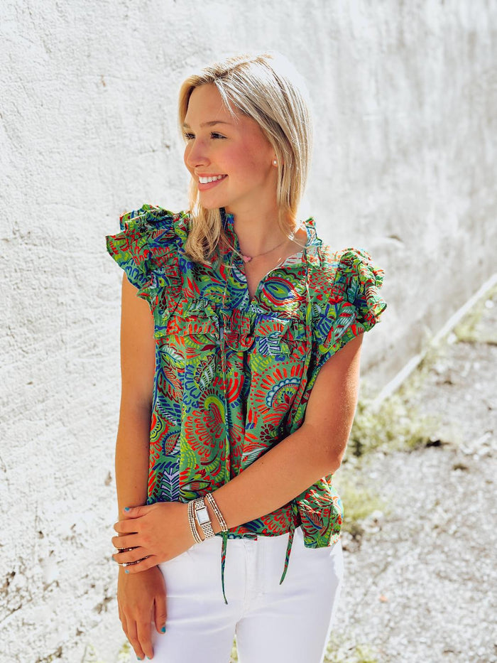 The Tribal Peacock Top