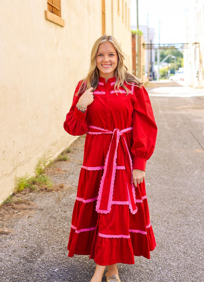 The Berry Velvet Dress